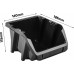 Prosperplast BINEER SHORT Pojemnik magazynowy, 187x158x114mm, czarny KBIS20-S411