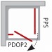 RAVAK PIVOT Ścianka stała PPS-90 satyna + Transparent 90G70U00Z1