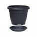 PROSPERPLAST Podstawka TERRA pod doniczką 33 cm, grafit POD33