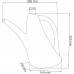 Prosperplast EOS Cone 1,5l, biały IKE015
