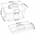 Prosperplast GREENBOX Plastikowa walizka na narzędzia przezroczysta, 300 x 167 x 150 mm N1