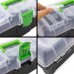 Prosperplast GREENBOX Plastikowa walizka na narzędzia przezroczysta, 398 x 200 x 186 mm