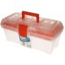 Prosperplast ICECUBE Plastikowa walizka na narzędzia przezroczysta, 398 x 200 x 186 mm N15