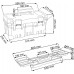 Prosperplast TITAN Skrzynka narzędziowa żółta, 554 x 286 x 276 mm NT22CM