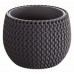 Prosperplast SPLOFY Bowl doniczka 29cm, 3,9l, antracyt DKSP290