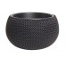 Prosperplast SPLOFY Bowl doniczka 37cm, 9l, antracyt DKSP370