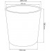 Prosperplast RATO ROUND Doniczka 20cm, 4l, biała DRTUS200L