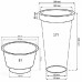 Prosperplast CLASSIC TOWER Doniczka 30cm, 20l, terakota DPC30