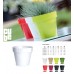 PROSPERPLAST CUBE SHINE Doniczka 0,6l czarna DCUB110S