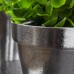 PROSPERPLAST CUBE CHROME SILVER Doniczka 3,5l, srebrna struktura DGC200SF