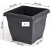 Prosperplast TERRA Doniczka kwadratowa 15x15x13cm,1,7l, antracyt DKWT15
