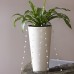 Prosperplast TUBUS SLIM Shine Doniczka 15 cm, 3,3l, biały DTUS150S