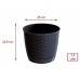 Prosperplast RATOLLA ROUND Doniczka z podstawką 25cm, 7,5l, ratan umbra DRLO250