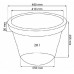 Prosperplast SUNNY Doniczka 46cm, 28l, terakota DBSU46