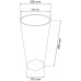 Prosperplast TUBUS SLIM BETON Effect Doniczka 25cm, 15,5l, beton DTUS250E