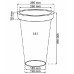 PROSPERPLAST VERONA Donica 16l, terakota DPV30-R736