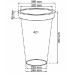 PROSPERPLAST VERONA Donica 42l, antracyt DPV40-S443
