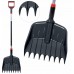 Prosperplast RAKE LOADER Łopato - grabie 38,5 cm, czarny ILG2