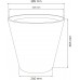 Prosperplast MATUBA Doniczka 38,8x37cm biała DBMA400