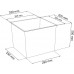 PROSPERPLAST URBI SQUARE P doniczka 21/47 l, bordo DURS325