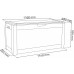 Prosperplast BOXE RATO Skrzynka ogrodowa 119x48x60cm, 310L umbra MBR310