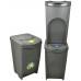 Prosperplast SORTIBOX Zestaw 3 pojemników do segregacji 3x35l, szary IKWB35S3