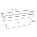PROSPERPLAST CUBE CASE CONCRETE Skrzynka balkonowa 8 l, limetka DCUC400