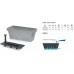 PROSPERPLAST CUBE CASE CONCRETE Skrzynka balkonowa 25,5l, beton DCUC600B