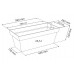 PROSPERPLAST CUBE CASE CONCRETE Skrzynka balkonowa 25,5l, beton DCUC600B