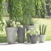 Prosperplast TUBUS SLIM BETON Effect Doniczka 20cm, 8l, terakota DTUS200E