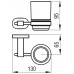 RAVAK CHROME CR 210 Kubek szklany z uchwytem nasciennym CR 210.00