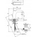 RAVAK FLAT FL 013.00 Bateria umywalkowa stojąca z korkiem X070117