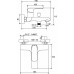 RAVAK FLAT FL 022.00/150 Bateria wannowa naścienna 150 mm X070119