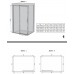 RAVAK MATRIX MSDPS-110/80 P drzwi prysznicowe ze ścianką stałą, polerowane aluminium + Tra