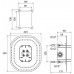 RAVAK R-BOX RB 070.50 Kaseta do baterii podtynkowej X070052