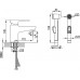 RAVAK BM 011.00 Bateria umywalkowa z natryskiem bidetowym i uchwytem X070076