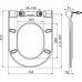 RAVAK UNI CHROME SLIM WC deska wolnoopadajaca ,biala X01550