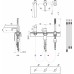 RAVAK PURI PU 026.00 Bateria wannowa trójotworowa X070142