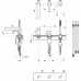 RAVAK PURI PU 026.00 Bateria wannowa trójotworowa X070142