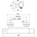 RAVAK 10° FREE BLACK TD F 033.20 Termostatyczna bateria prysznicowa naścienna X070154