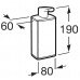 Roca Select dozownik na mydło 80 x 60 x 190 mm A816304001