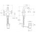 Roca Loft dwuuchwytowa bateria bidetowa sztorcowa (automatyczny korek) A5A6043C00
