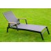 ANGELA ZWC-96 Leżak ogrodowy rozkładany 51 x 65 x 205 cm, czarny 610/14