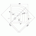 RAVAK KASKADA RONDA 90 LA brodzik prysznicowy 90x90 cm A217001220