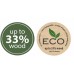 Prosperplast SORTIBOX ECO WOOD Zestaw koszy na śmieci 4x25l, antracyt IKWB25S4W