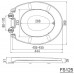 AQUALINE WC Deska zintegrowana z wkładką dla dzieci, soft close. polipropylen FS125