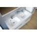 RAVAK CHROME SD 1200 Szafka umywalkowa biały+biały połysk X000000536