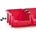 Prosperplast BINEER LONG SET Pojemnik magazynowy 8szt, 160x98x160mm, czerwony KBILS16