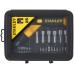 Stanley 0-63-022 Wkrętak pistoletowy z grzechotką z zestawem końcówek, 25 sztuk