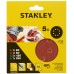 Stanley STA32047 Papier ścierny do szlifierek mimośrodowych 125mm, P60, P80, 2x P120, P180